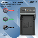 Welborn Camera Battery Charger for Canon Camera Battery BP-970G Compatible with Canon Camcorders & Video Cameras