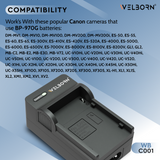 Welborn Camera Battery Charger for Canon Camera Battery BP-970G Compatible with Canon Camcorders & Video Cameras