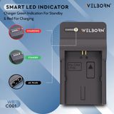 Welborn Camera Battery Charger for Canon LP-E6 / LPE6N / LP-E6NH Battery Compatible with Canon EOS 5D Mark II - 5D Mark IV, EOS 5DS - EOS 6D, 6D Mark II, EOS 7D - 7D Mark II, EOS 60D - EOS 80D, XC10 R5 - R6 II