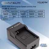 Welborn Fast Camera Battery Charger for NB-5L | Compact & Reliable Charging Solution