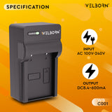 Welborn Camera Battery Charger for Nikon EN-EL5 Battery Compatible with Nikon Coolpix 3700-7900, AW110 - AW120S, P100, P3 - P5000, P510, P520, P530, P6000, P90, S10, P80, P5100, S10