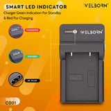 Welborn Camera Battery Charger for Nikon EN-EL5 Battery Compatible with Nikon Coolpix 3700-7900, AW110 - AW120S, P100, P3 - P5000, P510, P520, P530, P6000, P90, S10, P80, P5100, S10
