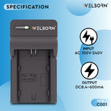Welborn Camera Battery Charger for Fujifilm NP-W235 Battery Compatible with FUJIFILM FT-XH, VG-GFX100, VG-XT4, VBG-XH, GFX 100S,100S II,100 II,50S II, X-S20, X-H2S, X-T4 ES, X-T5,T4,H2,H2S,S20