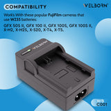 Welborn Camera Battery Charger for Fujifilm NP-W235 Battery Compatible with FUJIFILM FT-XH, VG-GFX100, VG-XT4, VBG-XH, GFX 100S,100S II,100 II,50S II, X-S20, X-H2S, X-T4 ES, X-T5,T4,H2,H2S,S20