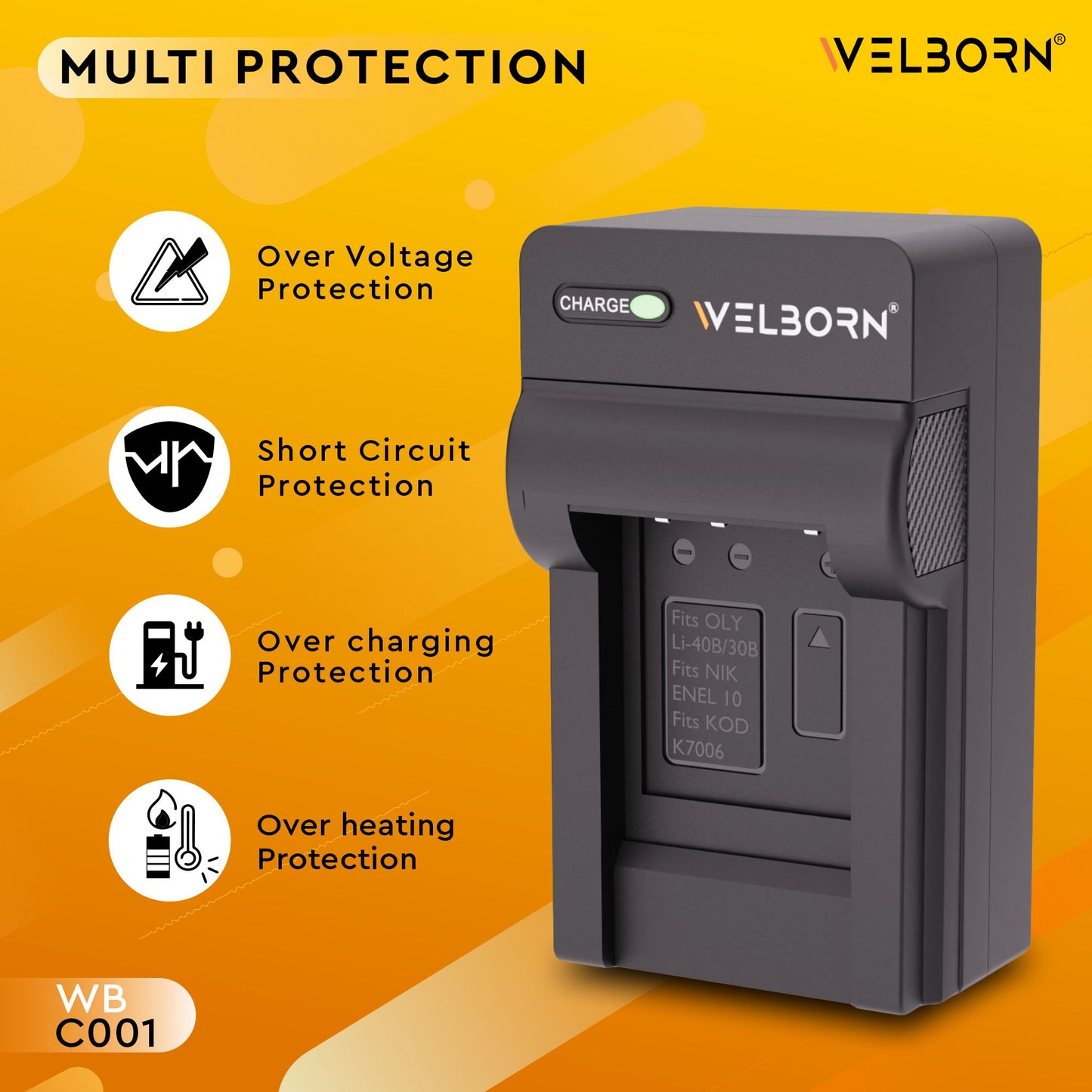 Welborn Camera Battery Charger for EN-EL10 | Compact & Efficient Power Adapter