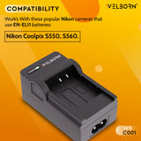Welborn High-Speed Charger for EN-EL11 Camera Battery | Smart Protection System