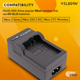 Welborn Fast Battery Charger for EN-EL25 | Mirrorless Camera Charging Solution