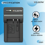 Welborn Camera Battery Charger for Sony Camera Battery NP-900 Compatible with Sony Camcorders & Video Cameras