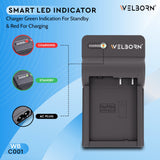 Welborn Camera Battery Charger for Panasonic BLC12 Battery Compatible with Lumix G7, G85, G95, GX8, FZ1000 Cameras