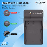 Welborn High-Speed Charger for BLF19 Camera Battery | Safe & Compact Design