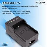Welborn High-Speed Charger for BLF19 Camera Battery | Safe & Compact Design