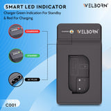 Welborn Camera Battery Charger for Panasonic BLK22 Battery Compatible with Lumix GH5, GH5S, GH6 Cameras