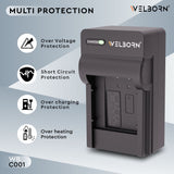 WELBORN Camera Battery Charger for Sony NP-BY1 Battery Compatible with Sony Action Cameras | Fast Charging & Compact Power Adapter