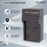 WELBORN CAMERA BATTERY CHARGER for Sony NP-FV100 Battery Comaptiable With Sony DCR-SR15,SR21 DCR-SR68 DCR-SR88 DCR-SX15 DCR-SX21 DCR-SX44 DCR-SX45 DCR-SX63 DCR-SX65 DCR-SX83 DCR-SX85 FDR-AX33 FDR-AX53