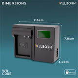 Welborn LCD Camera Battery Charger for Panasonic Camera Battery DMW-BLC12 Compatiable with Lumix G7 G95, DMC-GX8 GH2 G6 G7, DC-G95 G85 G95, DMC-GH2 G7 G5 G85 FZ200 FZ2500 FZ1000