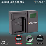 WELBORN LCD Camera Battery Charger for Nikon Camera Battery EN-EL25 Compatible With Nikon Z50, Z30, ZFC Digital Cameras