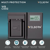 WELBORN LCD Camera Battery Charger for Canon Camera Battery LP-E10 Compatiable with Canon EOS Rebel T3, Rebel T5, Rebel T6, 1100D, 1200D, 1300D