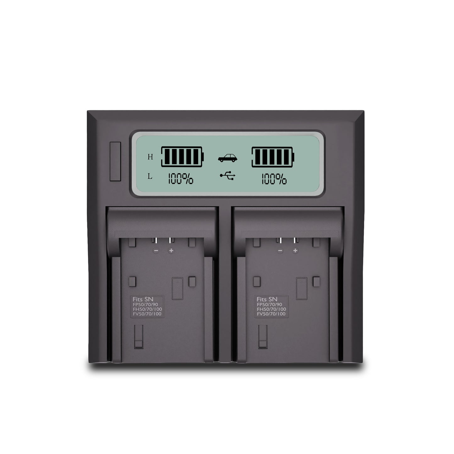 Welborn Dual LCD Camera Battery Charger for Sony NP-FV100 Battery Comaptiable with Sony DCR-SR15 to SR21 DCR-SR68 DCR-SR88 DCR-SX15 to DCR-SX85 FDR-AX33 FDR-AX53
