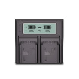 Welborn Dual LCD Camera Battery Charger for Sony NP-FV100 Battery Comaptiable with Sony DCR-SR15 to SR21 DCR-SR68 DCR-SR88 DCR-SX15 to DCR-SX85 FDR-AX33 FDR-AX53