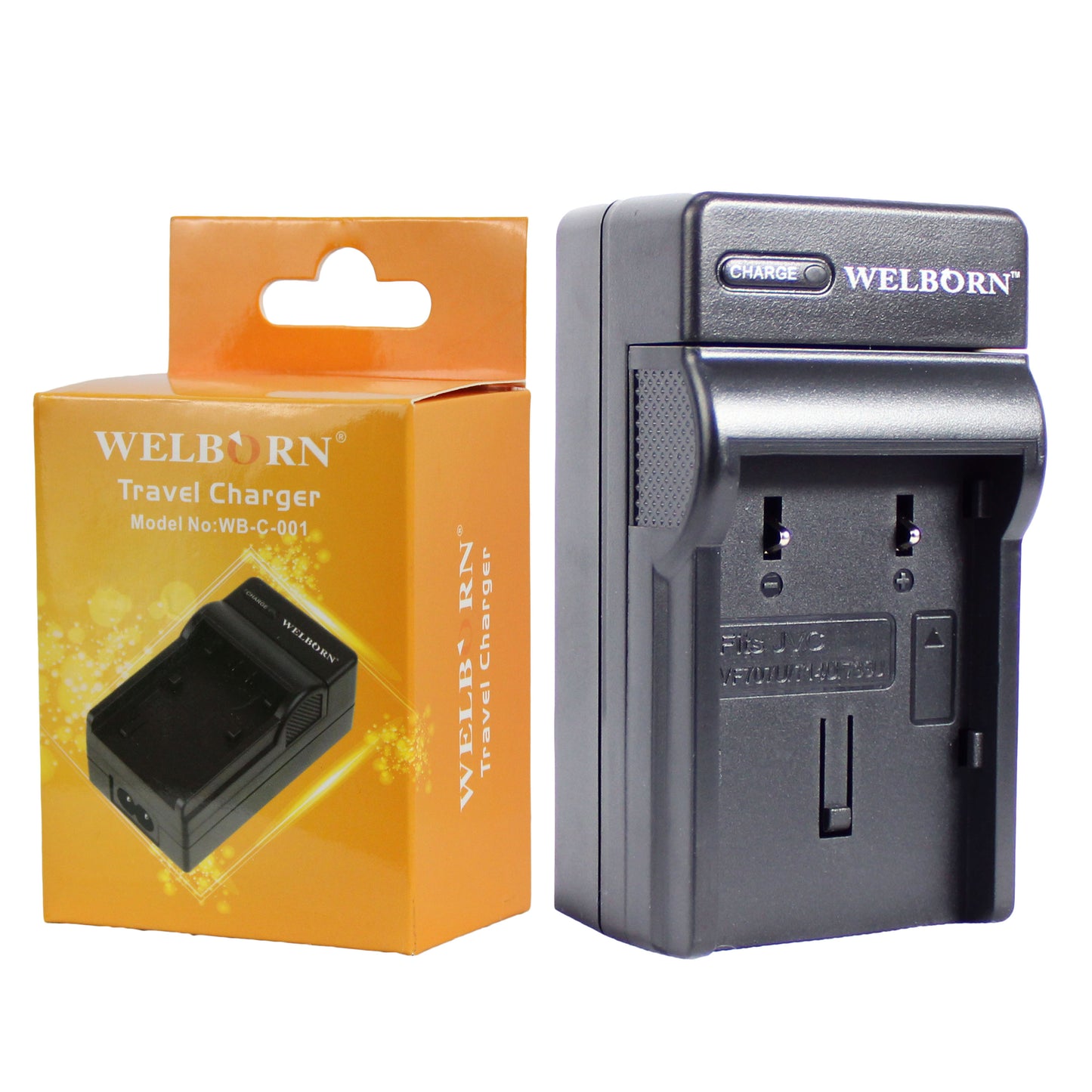 Welborn  Camera Battery Charger for JVC Camera Battery VF733 Compatible with GR-D350, GR-D370, GR-D395, GR-D396, GR-D650, GZ-MG21, GZ-MG27, GZ-MG30, GZ-MG37, GZ-MG57, GZ-MG77