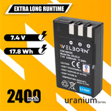 Welborn EN-EL9 Rechargeable Battery Pack Compatible with Nikon D60,D3000,D5000
