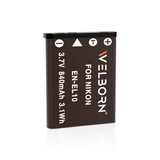 WELBORN EN-EL10 Rechargeable Battery Pack Compatible with Nikon Cooplix S200, S210, S220, S230, S3000, S4000, S510, S5100, S520, S570, S60, S600, S700, S80