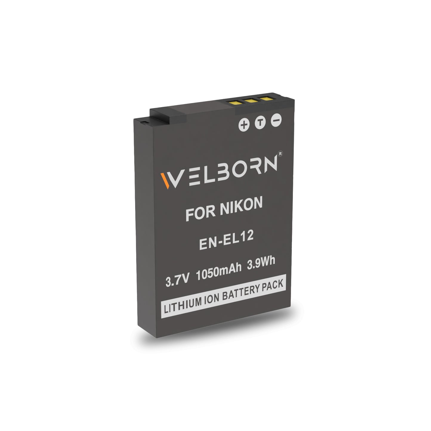 WELBORN EN-EL12 Rechargeable Battery for Nikon Cameras – Reliable Power for Photography & Video