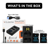WELBORN EN-EL14 Dual Battery & Charger Combo