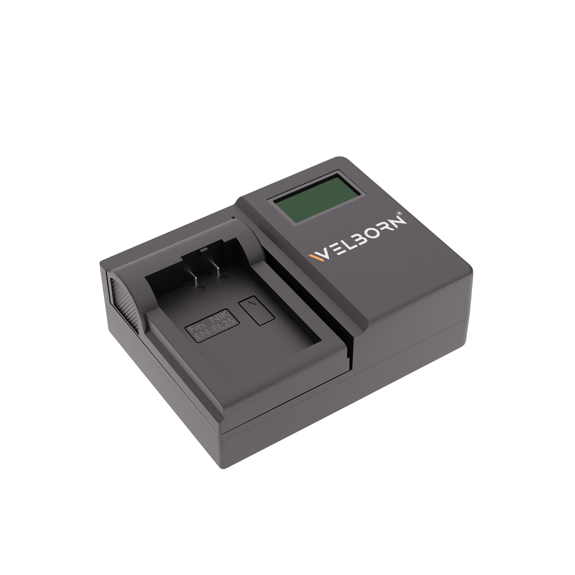 WELBORN LCD Camera Battery Charger for Nikon Camera Battery EN-EL25 Compatible With Nikon Z50, Z30, ZFC Digital Cameras
