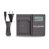 WELBORN LCD Camera Battery Charger for Nikon Camera Battery EN-EL25 Compatible With Nikon Z50, Z30, ZFC Digital Cameras
