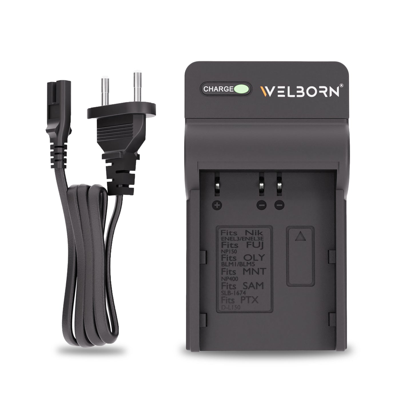 Welborn Camera Battery Charger for Nikon EN-EL3 Battery Compatible with Nikon D50, D70, D80, D90, D100, D200, D300 Cameras