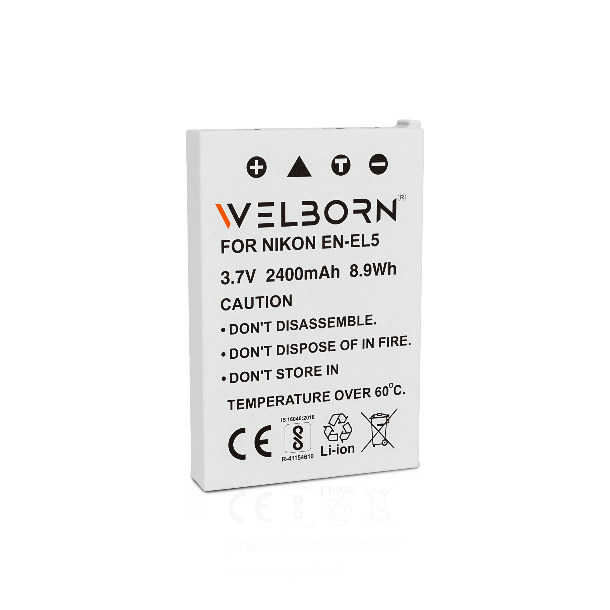 WELBORN EN-EL5 Rechargeable Battery Pack Compatible with Nikon Coolpix P530, 3700, 4200, 5200, 5900, 7900, P100, P4, P500, P5000, P510, P5100, P520, P6000, P80, P90, S10
