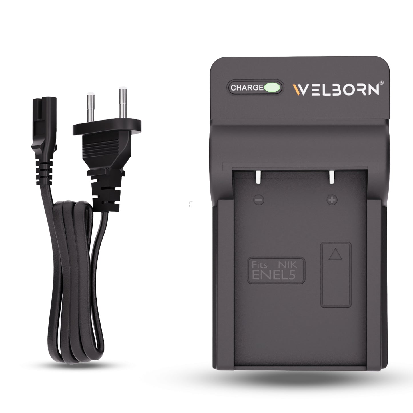 Welborn Camera Battery Charger for Nikon EN-EL5 Battery Compatible with Nikon Coolpix 3700-7900, AW110 - AW120S, P100, P3 - P5000, P510, P520, P530, P6000, P90, S10, P80, P5100, S10