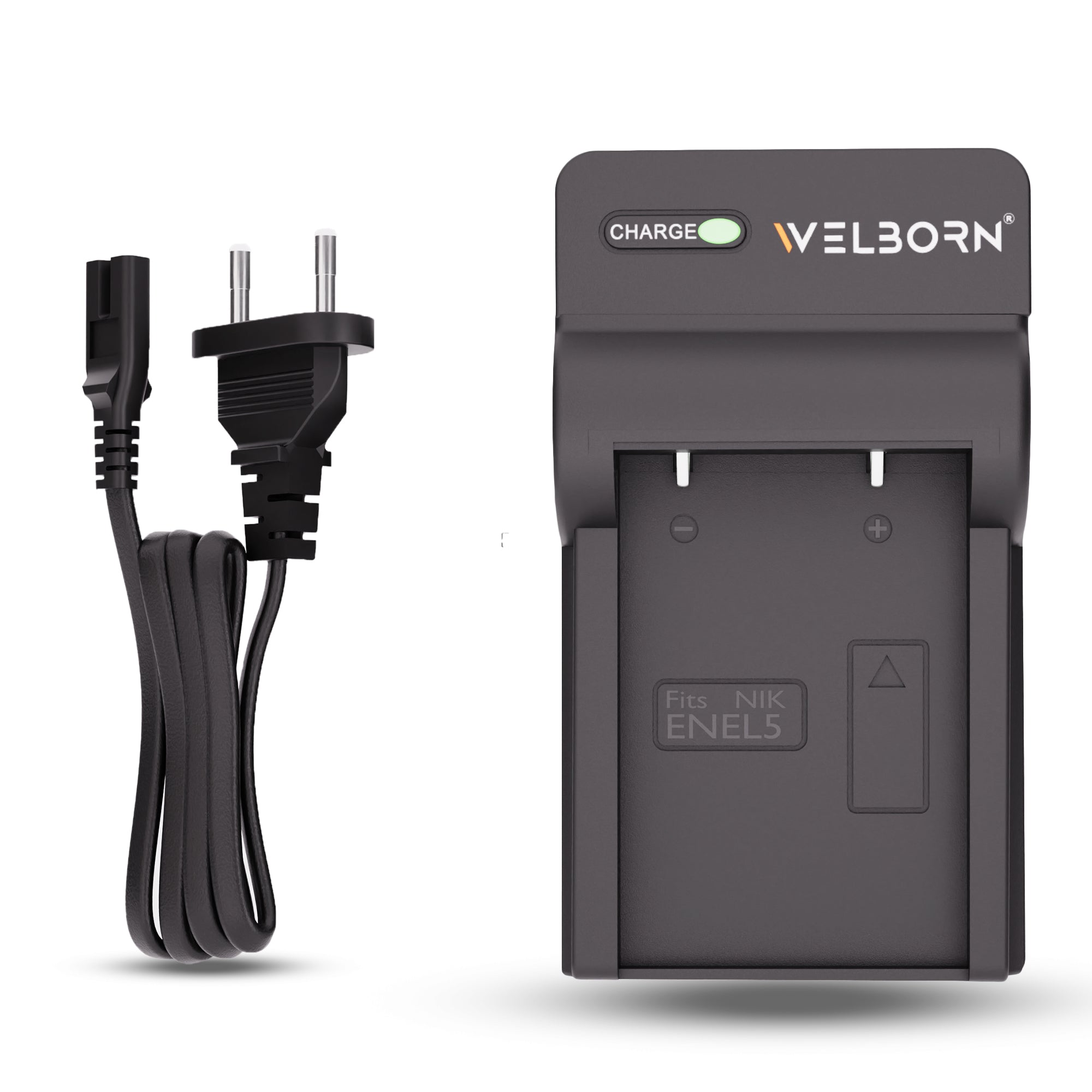 Welborn Camera Battery Charger for Nikon EN-EL5 Battery Compatible with Nikon Coolpix 3700-7900, AW110 - AW120S, P100, P3 - P5000, P510, P520, P530, P6000, P90, S10, P80, P5100, S10
