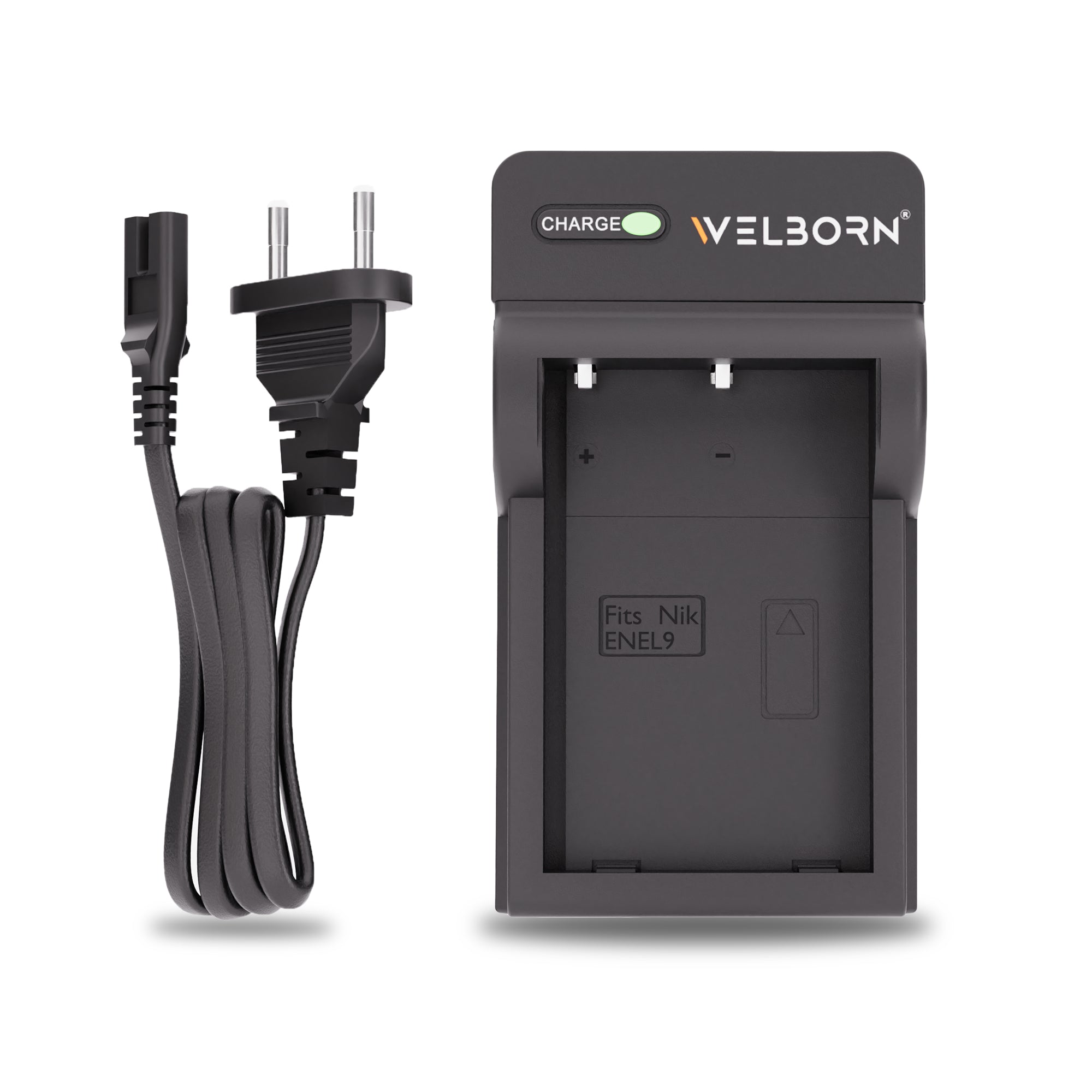 Welborn Camera Battery Charger for Nikon EN-EL9 Battery Compatible with Nikon D40, D40X, D60, D3000, D5000 Cameras