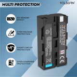 WELBORN F550 (7500 mAh) Lithium-ion Battery Compatible with Sony CCD-SC5 DCR-TRV210E DCR-TRV820E DCR-TRV900 DCR-VX1000 HDR-FX7E