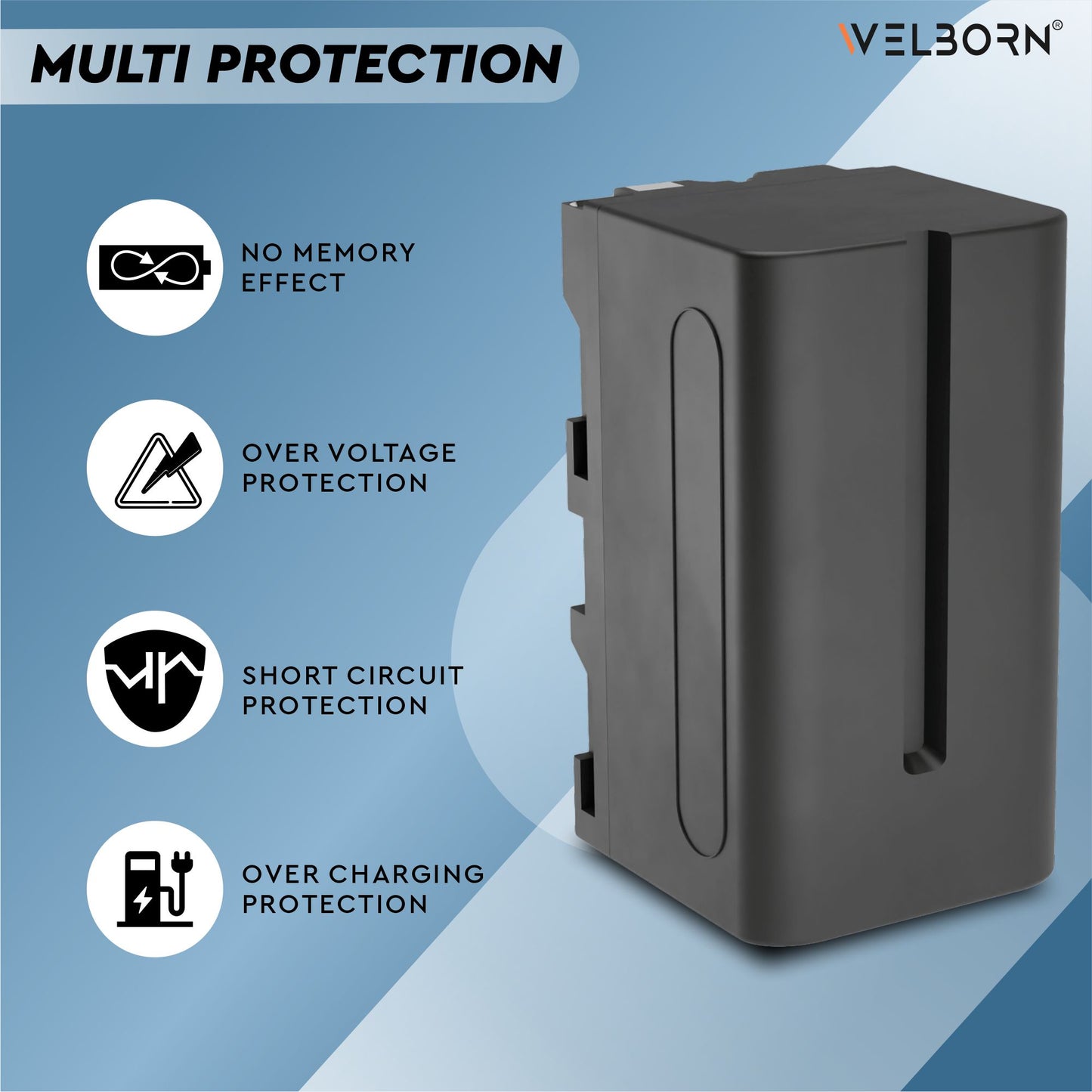 WELBORN F770 (8000 mAh) Lithium-ion Battery Compatible with Sony CCD-TR3 CCD-TR555 CCD-TR3000 CCD-TR3300 CCD-TRV75 DCR-TRV420 DCR-TRV520 DCR-TRV620 DCR-TRV720 HDR-FX1