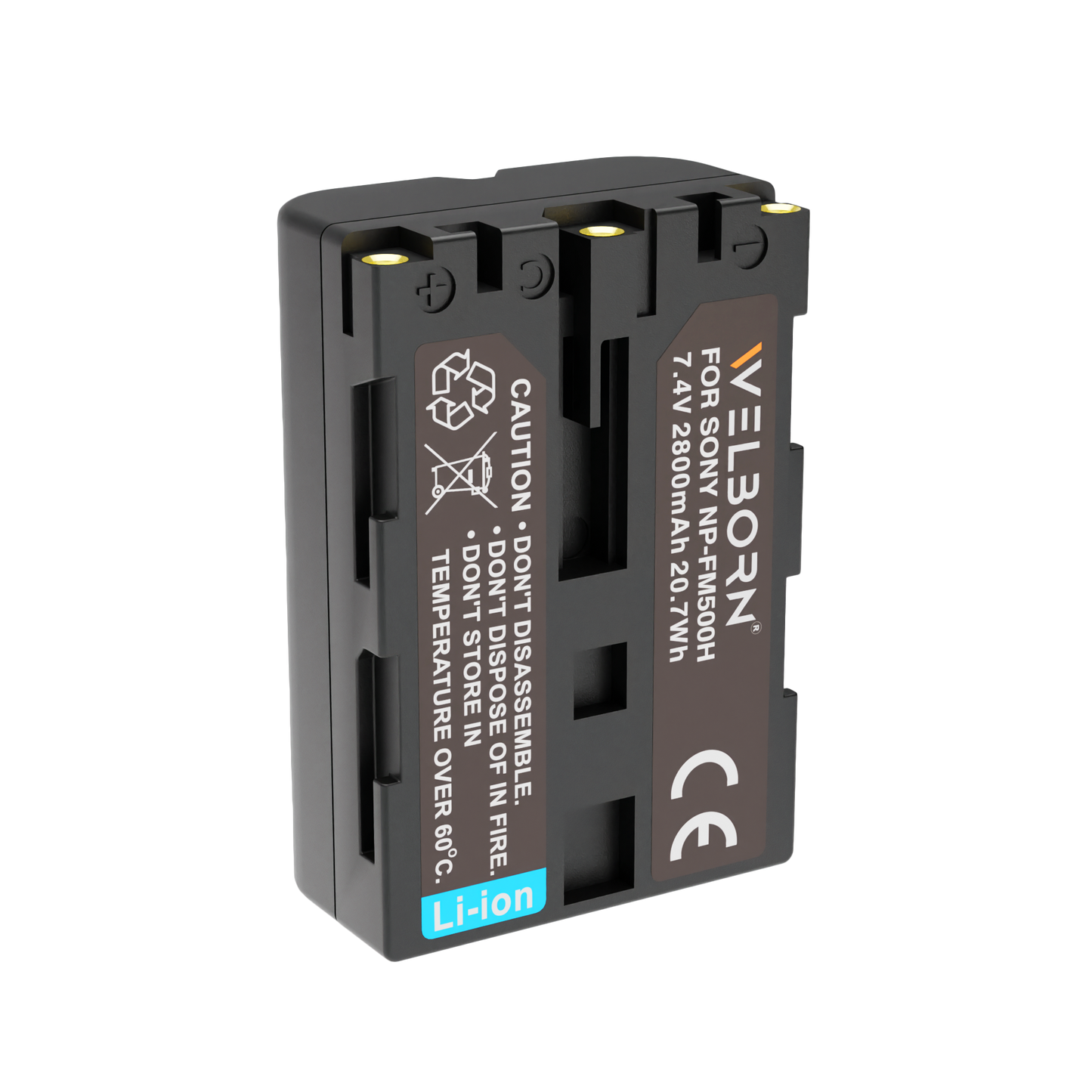 WELBORN NP-FM500 Battery for Sony Alpha A58 A57 A77V A77II A350 A450 A850 Alpha a99 II CLM-V55 Camera (1900mAh)