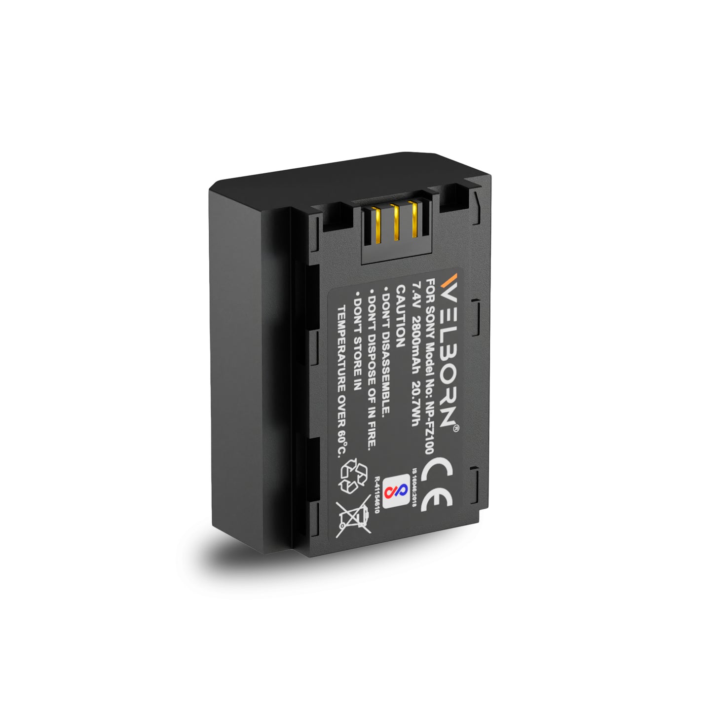 WELBORN Jumbo (3000 mAh) NP-FZ100 Battery for Sony Alpha A1 A7 III A7 IV A7C A7C II A7C R A7R III A7R IV A7R V A7S III A9 A9 II A9R A9S A6600 A6700 FX3 FX30 ZV-E1