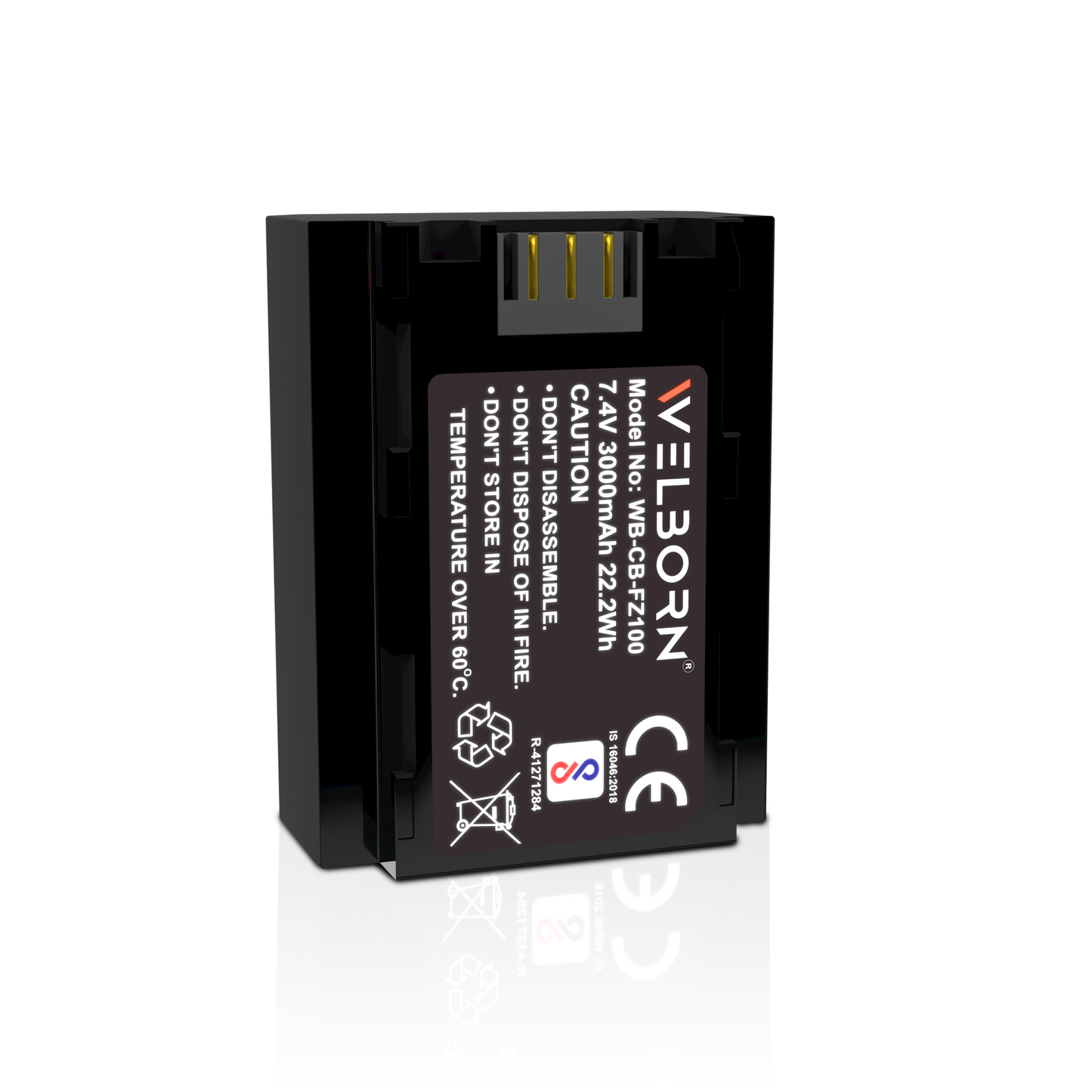 WELBORN Jumbo (3000 mAh) NP-FZ100 Battery for Sony Alpha A1 A7 III A7 IV A7C A7C II A7C R A7R III A7R IV A7R V A7S III A9 A9 II A9R A9S A6600 A6700 FX3 FX30 ZV-E1