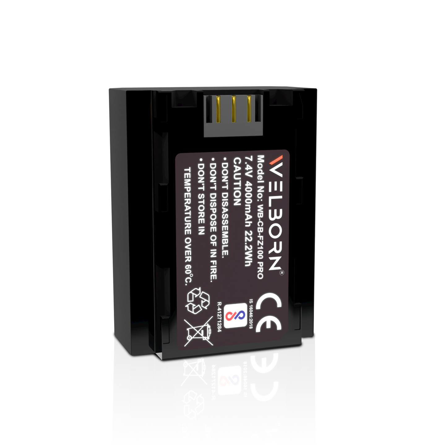 WELBORN NP-FZ100 Platinum Rechargable Battery Pack compatiable with Sony Alpha A1,A9 Mark ii,A9,A7s Mark III,A7 Mark IV A, A7R Mark IV, A7R Mark III A,A7R Mark III,A7c, A7 Mark III, A6600