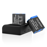 WELBORN 2 (AHDBT-901) Batteries and 3-Channel USB Battery Quick Charger with Type-C Cord for GoPro Hero 9 Black
