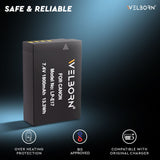 WELBORN Canon LP-E17 Compatible Camera Battery – Rechargeable Replacement Power Pack