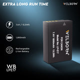 WELBORN Canon LP-E17 Compatible Camera Battery – Rechargeable Replacement Power Pack