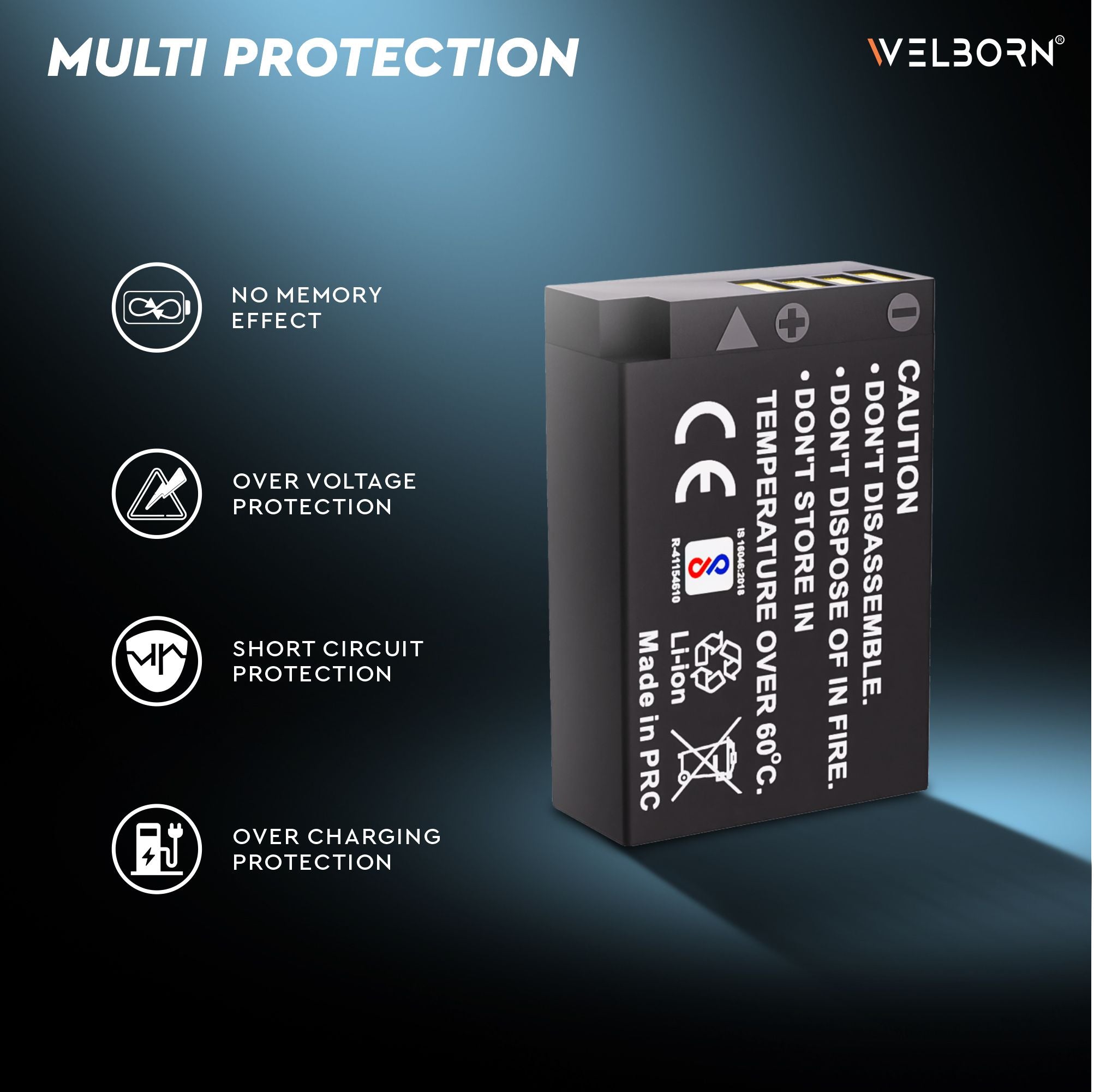 WELBORN Canon LP-E17 Compatible Camera Battery – Rechargeable Replacement Power Pack