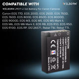 WELBORN Canon LP-E17 Compatible Camera Battery – Rechargeable Replacement Power Pack