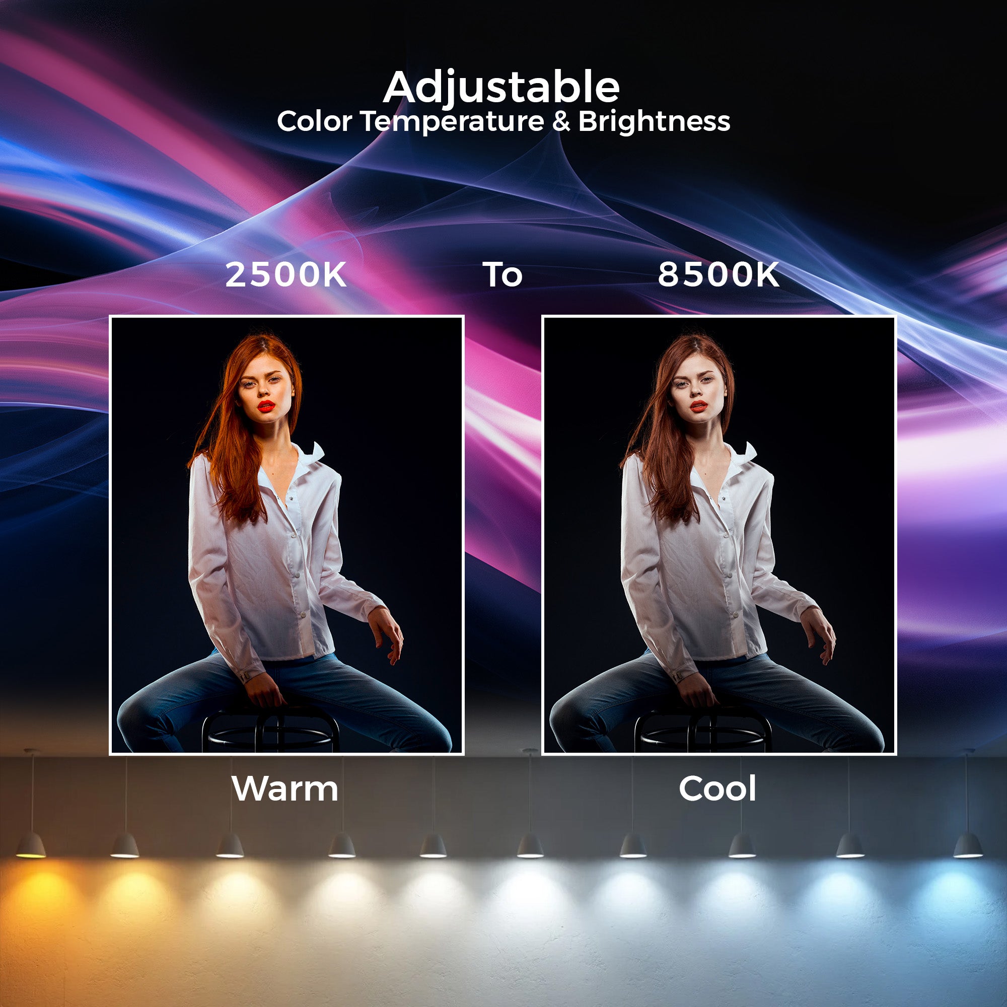 WELBORN (LM200RGB) Portable RGB LED 20W(max) Video Light with 5400mAh in-Built Battery