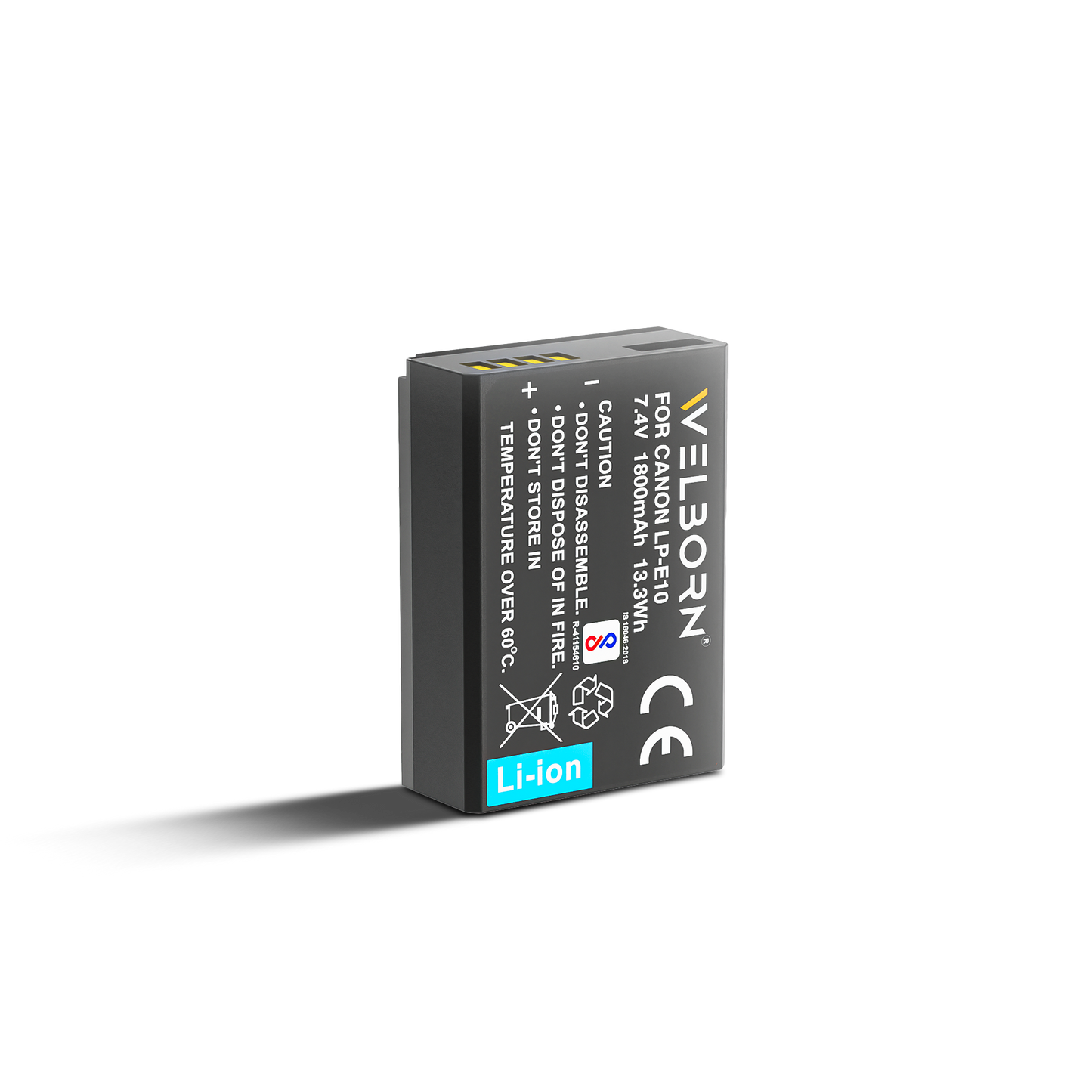 Welborn LPE10 Camera Battery (2800 mAh) for Canon Digital Cameras - Canon 1200D, Canon 1300D, Canon EOS 1500D & Also Fits with 1100D 1200D 3000D Rebel T3 T5 T6