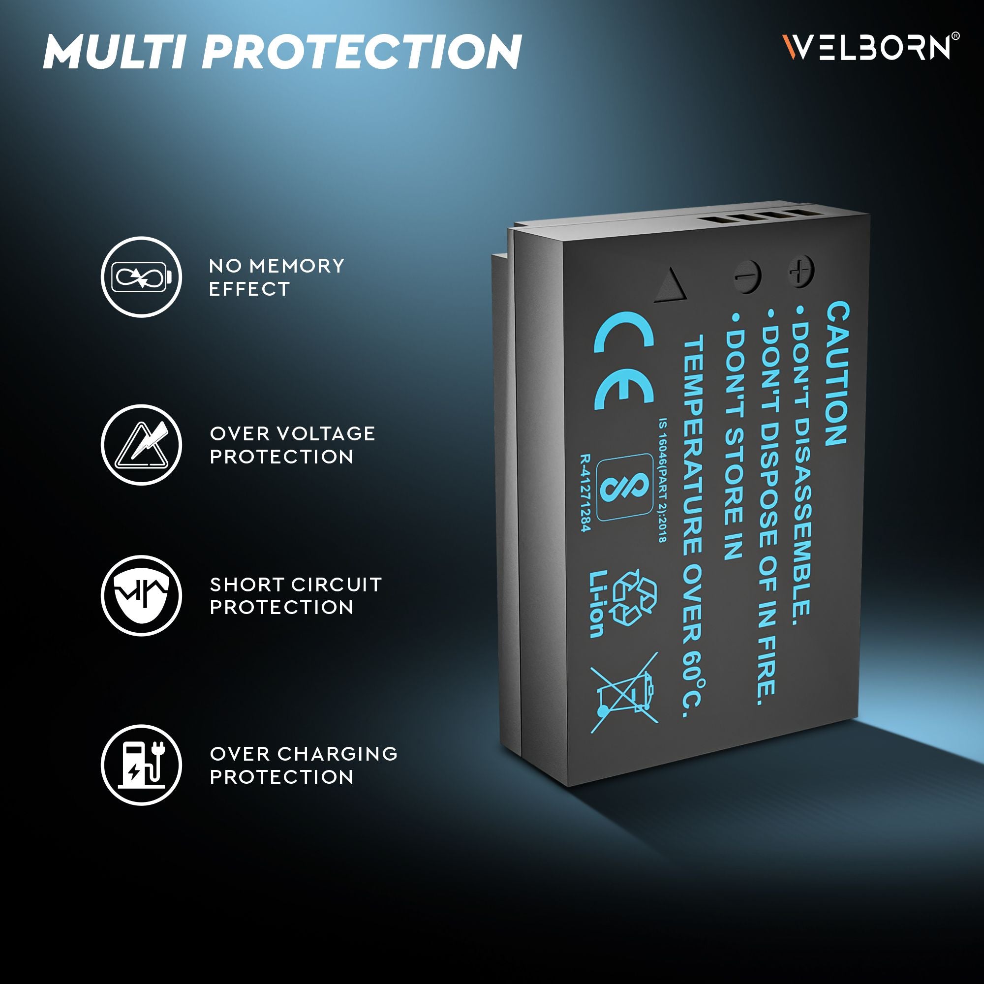 WELBORN LPE12 (2800 mAh) Rechargeable Battery Pack Compatible with Canon EOS M, M10, M100, M200, Rebel SL1, EOS 100D, M50, M50 Mark II | PowerShot SX70 HS | Canon Camera Battery