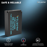 WELBORN LPE12 (2800 mAh) Rechargeable Battery Pack Compatible with Canon EOS M, M10, M100, M200, Rebel SL1, EOS 100D, M50, M50 Mark II | PowerShot SX70 HS | Canon Camera Battery